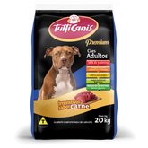 Ração Tutticanis Premium Cães Adultos - Carne 20 kg