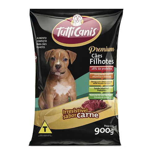 Ração Tutticanis Premium Cães Filhotes - Carne